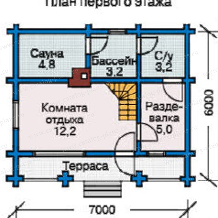План 1-этажа проекта 10-65