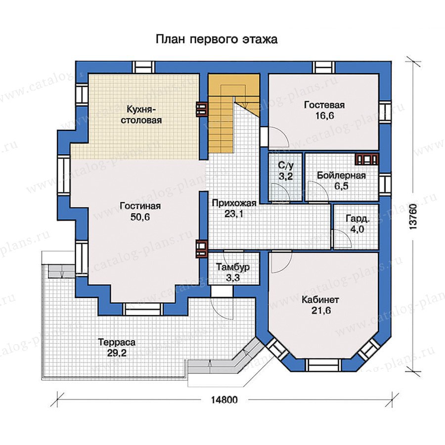 План 1-этажа проекта 40-11