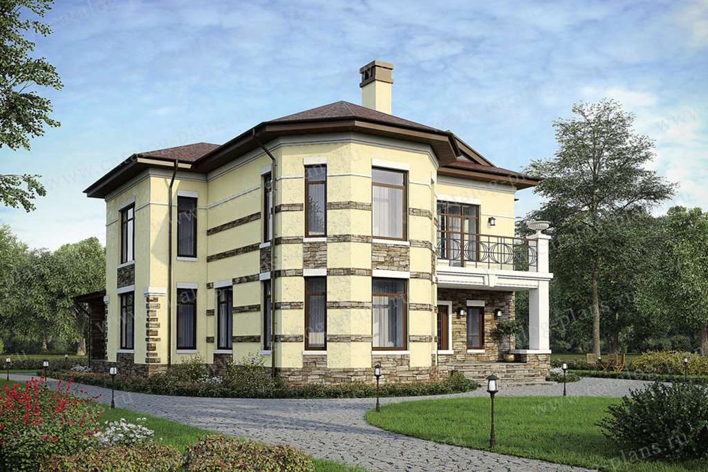 Проект дома в классическом европейском стиле