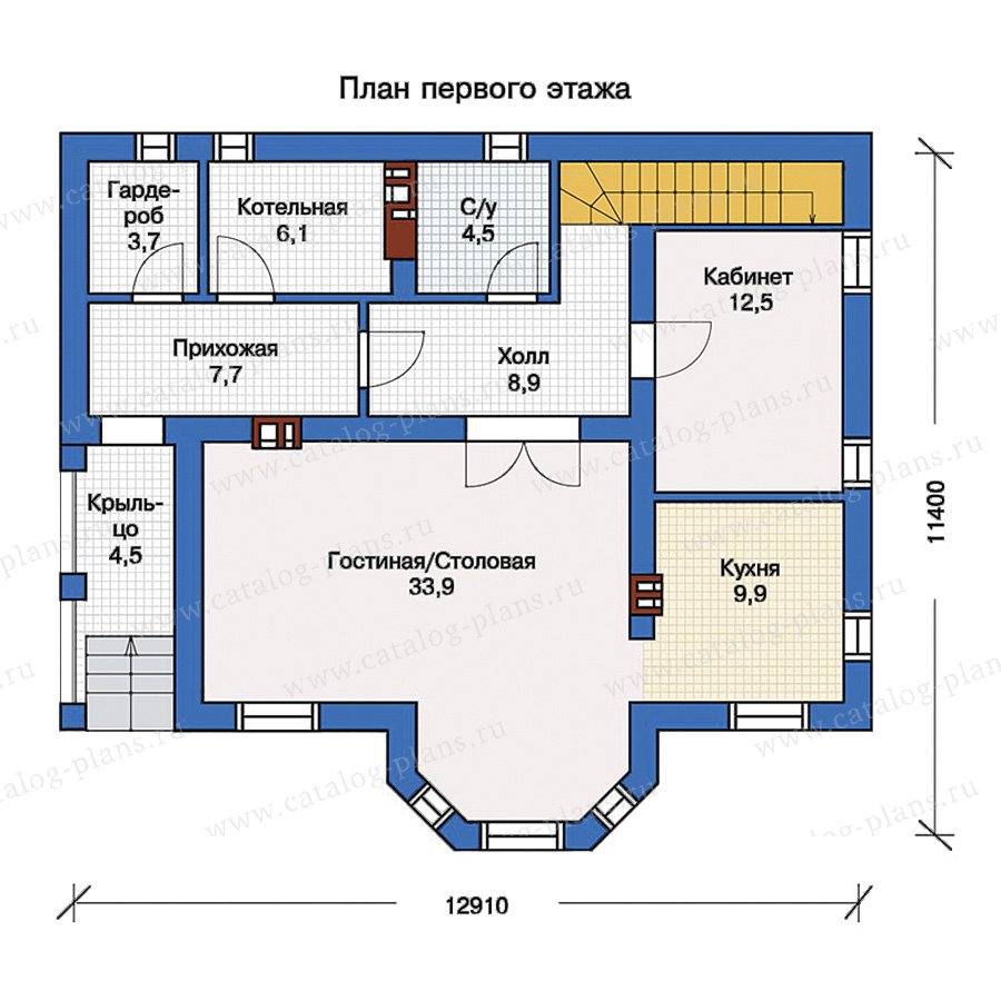План 1-этажа проекта 57-14K