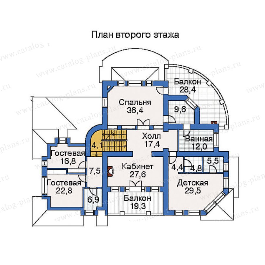План 3-этажа проекта 33-76