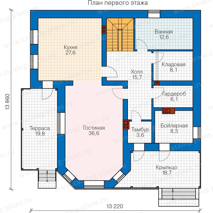 План 1-этажа проекта 40-05A