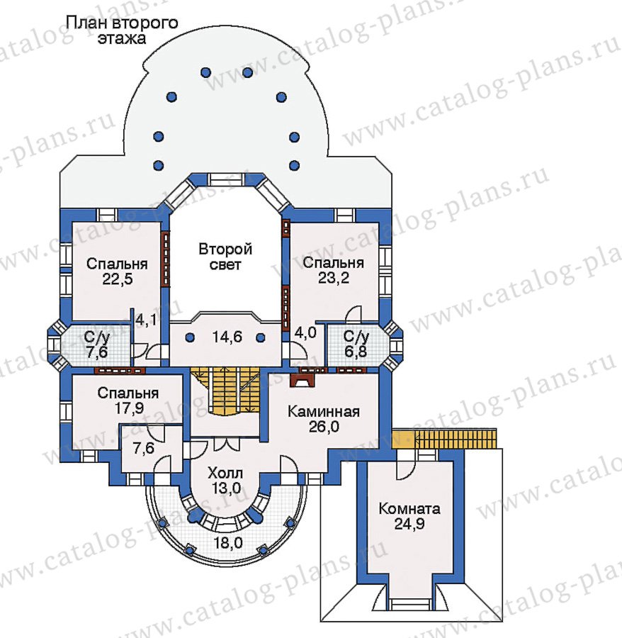 План 3-этажа проекта 32-87