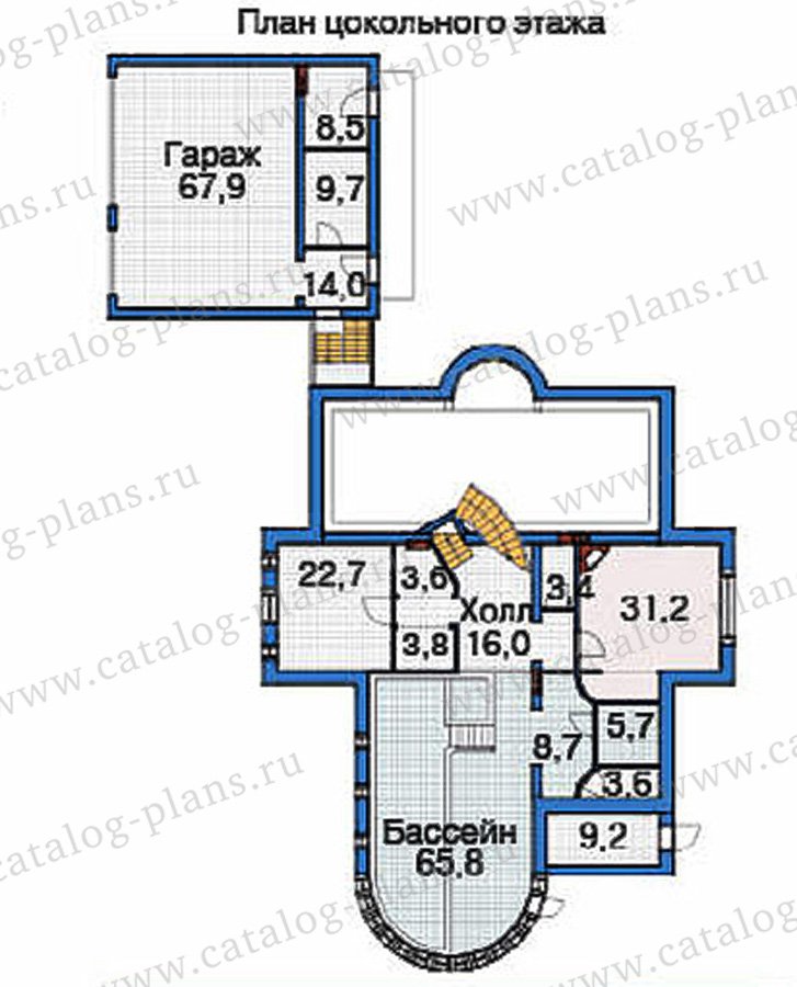 План 1-этажа проекта 36-37
