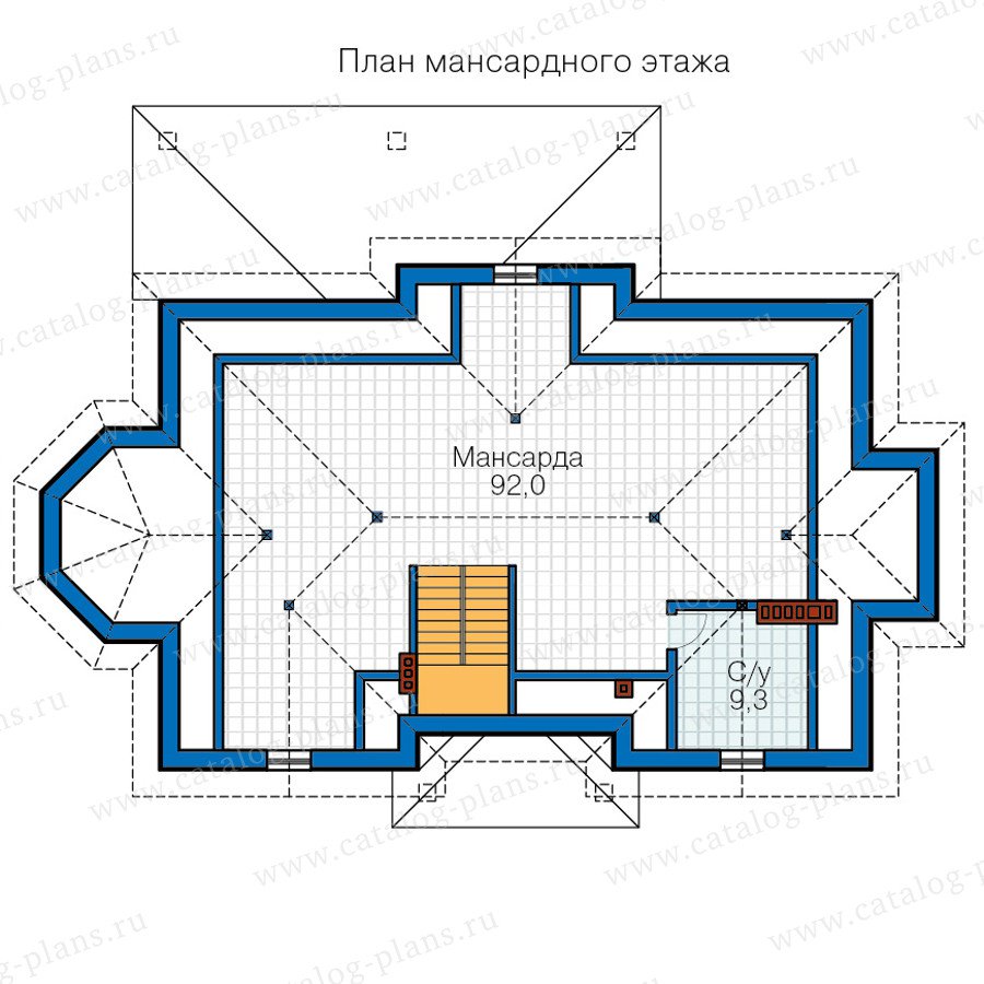 План 3-этажа проекта 58-82