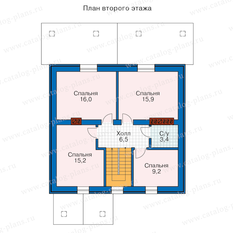 План 2-этажа проекта 40-04ZBK1L