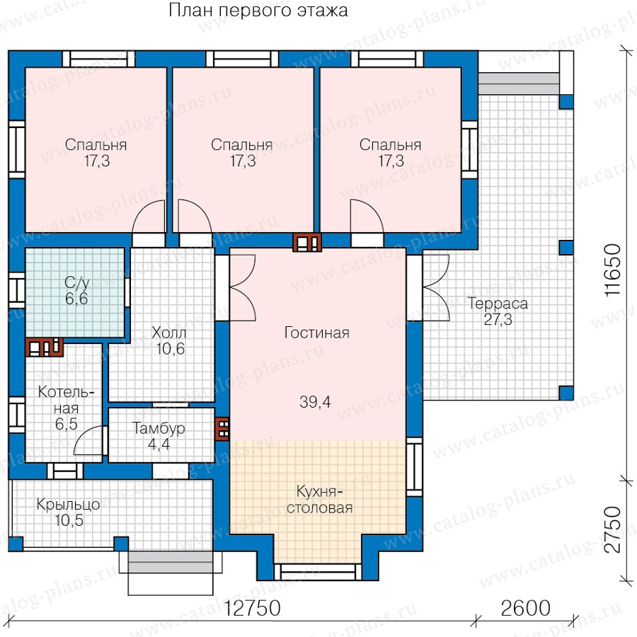 План 1-этажа проекта 62-05
